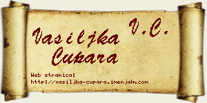 Vasiljka Cupara vizit kartica